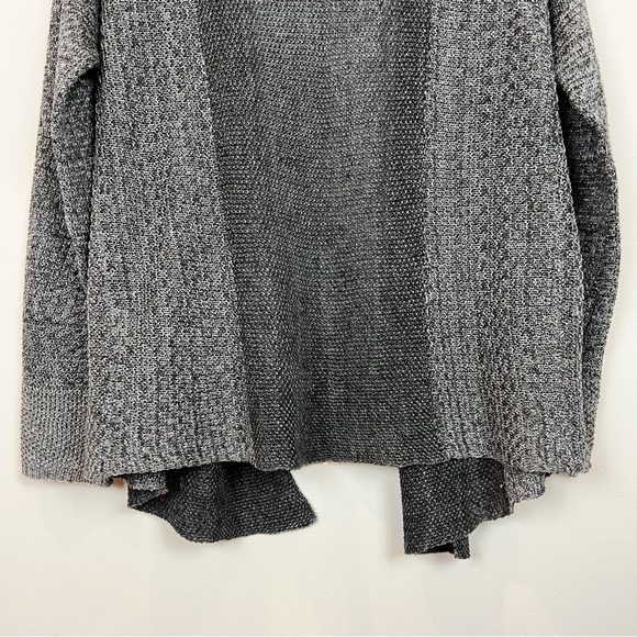 Eileen Fisher Linen Knit Cardigan Womens Small Two-Tone Gray Lagenlook Minimal - Picture 7 of 10
